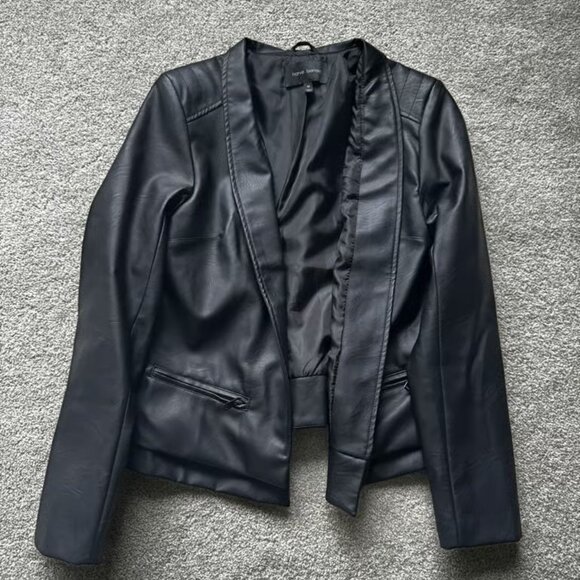 Jackets & Blazers - Fake leather jacket
